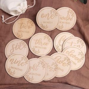 Newborn monthly milestone photography prop